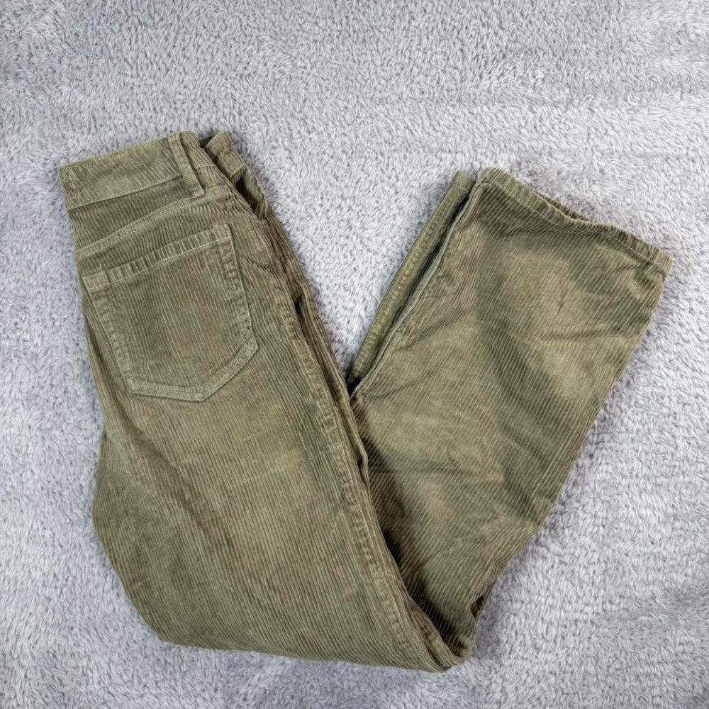 Hollister high-rise fatigue green corduroy pants